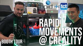 Exciting Creality Booth Tour at Rapid TCT LA 2024 [upl. by Eskil]