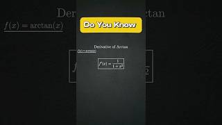 Deriving arctan  Proof mathematical derivation [upl. by Pebrook907]