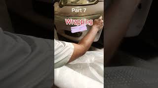 How to paint a car with spray paint Painting a car with golden spraypaint at home diy mubah [upl. by Ardnossak213]