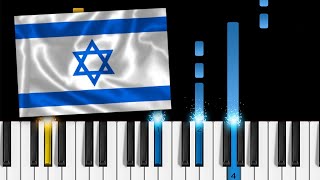 Hatikvah Israeli National Anthem  Piano Tutorial [upl. by Nager]