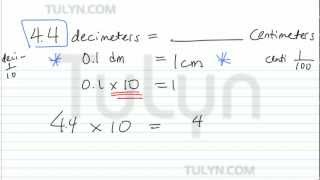 Conversion of Metric Units Converting Decimeters to Centimeters [upl. by Ellennod]