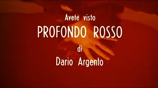 Profondo Rosso 1975 Ending Scene  Credits Bluray Resolution [upl. by Ahsiemak]