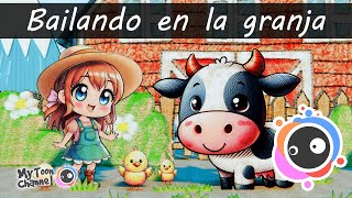 Bailando en la granja  My Toon channel  Canciones infantiles [upl. by Asiruam171]