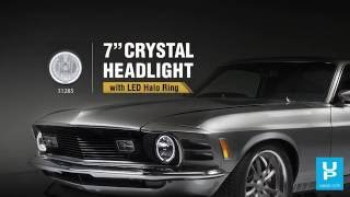 7” Crystal Headlight with LED Halo Ring 31285 [upl. by Tien304]