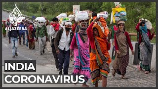 Coronavirus lockdown India grapples with migrant workers exodus [upl. by Danieu]