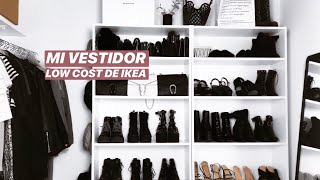 VESTIDOR LOW COST IKEA  CLOSET TOUR ¿COMO HACER UN VESTIDOR PEQUEÑO Y BARATO [upl. by Wardlaw496]