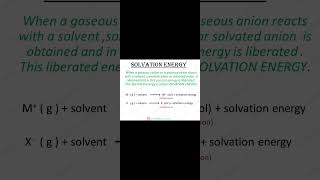 what is solvation energy [upl. by Aokek527]