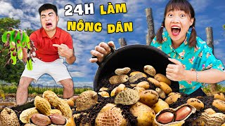 Hà Sam Một Ngày Đi Thu Hoạch Củ Lạc Và Làm Kẹo Lạc Bằng Đường Thơm Giòn [upl. by Bonine]