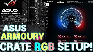 How to Setup ASUS Armoury Crate RGB ASUS Armoury Crate Installation [upl. by Htiel]