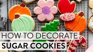 How to Decorate Sugar Cookies  Sallys Baking Recipes [upl. by Taddeusz20]