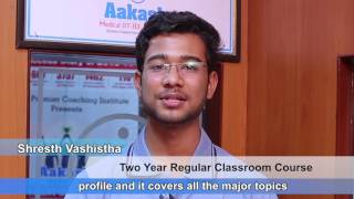 NEET UG 2017 Topper Shresth Vashistha  AIR 27 Aakash Institute [upl. by Enimrej235]