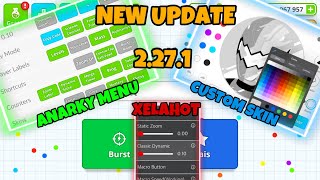 NEW UPDATE MOD IOS ANARKY MENU  CUSTOM SKIN XELAHOT MACRO VERSION 2271 AGARIO MOBILE [upl. by Ebocaj]