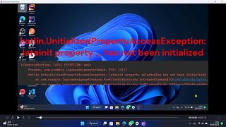 Error kotlinUninitializedPropertyAccessException  lateinit property  has not been initialized [upl. by Llaccm984]