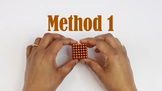 How to make a cube from Magnetic Balls  2 ways  Epic Magnets [upl. by Cleveland]