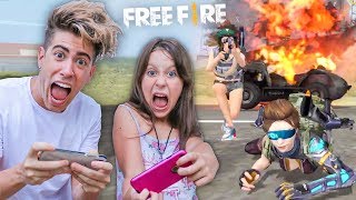 JUGANDO FREE FIRE CON MI HERMANITA DE 10 AÑOS ÉPICO [upl. by Gnoy162]