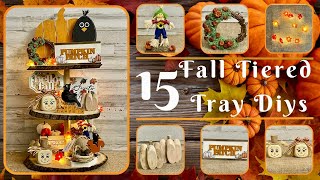 15 Easy DIY Tiered Tray Decorations for Fall Simple and Stylish Ideas [upl. by Enyahc]