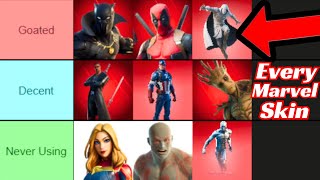 I RANKED EVERY MARVEL SKIN IN FORTNITE [upl. by Poll]