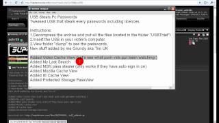 The quotusb thiefquot version 2 steals all passwords and shows videos watched [upl. by Kjersti448]