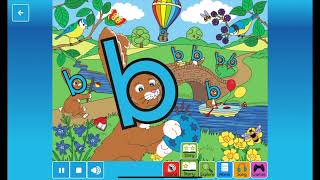 Letterland Alphabet Phonics Sounds Songs Shapes and Writing  Letter B  Bouncy Ben [upl. by Kenzi]