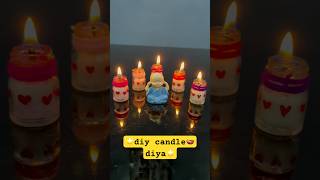 DIY diya for diwali with old glass bottle day 55 glass shortsfeed shorts diwali trending [upl. by Ecnarretal43]