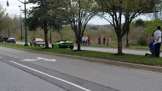 Cars leaving Streetcar Takeover 2018 Kansas City [upl. by Schuler290]