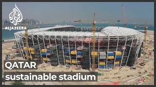 Arab Cup Qatar The shippingcontainer stadium [upl. by Namolos]