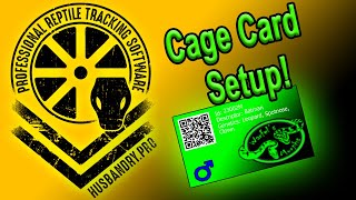 Husbandry Pro Cage Card Designer Walkthrough [upl. by Aidas]