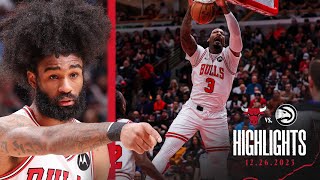 HIGHLIGHTS DeMar DeRozan and Andre Drummond lead the Chicago Bulls to beat the Hawks 118113 [upl. by Schrader]