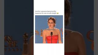 Jennifer Lawrence being herself for one minute straight shorts celebrity funny fyp memes viral [upl. by Ailil]