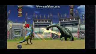 Jurassic park builder Spinosaur vs Trex epic [upl. by Lalla]