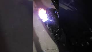 GSXR 750 M4 Exhaust Shoots Flames [upl. by Idou626]