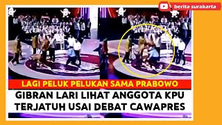 Sigapnya GIBRAN Lihat Anggota KPU JATUH Usai DEBAT Cawapres  Langsung Lari Samperin [upl. by Aluino]