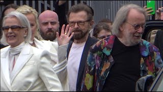 ABBA arrive at Voyage concert premiere 26 May 2022 [upl. by Elinnet]