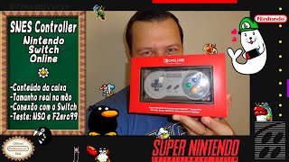 PTBR SNES Controller Unboxing  Nintendo Switch Online [upl. by Iyre]