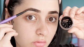 Así Me Hago Las Cejas SOLA EN CASA 💁‍♀️ No Es un Tutorial  Cejas Perfectas Con Henna [upl. by Crow]