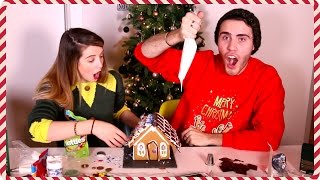 Making A Gingerbread House With Alfie  Zoella [upl. by Merrie279]