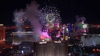 Las Vegas New Years Eve  Fireworks by Grucci  Video [upl. by Karwan]