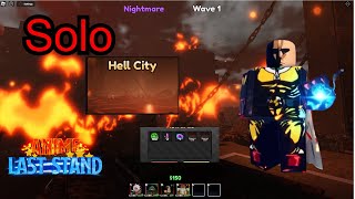 2 Codes How To EASILY Solo Hell Raid Anime Last Stand [upl. by Eerok]