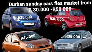 cheap cars from R30 000 to R50000 only in Durban saunday cars flea market [upl. by Oatis]