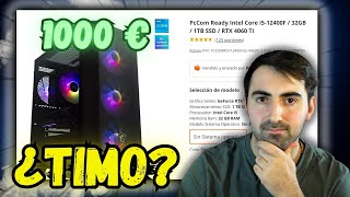 ⚡PC Gaming premontado en PCComponentes por 1000 euros ¿Es un TIMO o RENTA [upl. by Aivatnuahs]