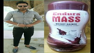 Endura Mass Weight Gainer Review in Hindi  How to use Endura Mass [upl. by Ydna861]