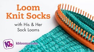 Loom Knit Socks Complete Howto [upl. by Gussman600]