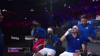 Fedal moments in Laver Cup 2019  Tennis Unrivaled 😍 [upl. by Senga521]