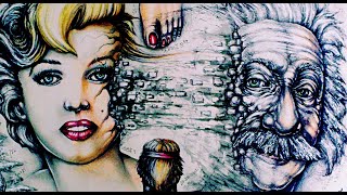 The ARNOLD SCHWARZENEGGER  MERILYN MONROE  EINSTEIN CONNECTION  SURREALISM BEYOND FANTASY [upl. by Mendel840]