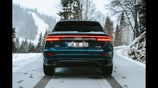 2019 Audi Q8  Snow Drive amp First Impressions [upl. by Meter]