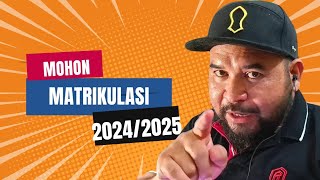 Permohonan Program Matrikulasi 20242025  Lepasan SPM 2023 [upl. by Arah]