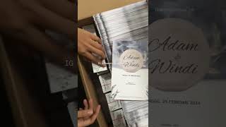 Undangan Softcover 1000pcs Satuan 1200 100pcs 1900 cc ccweddinginvitation undangansoftcover [upl. by Avenej769]