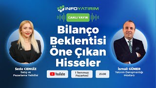 Bilanço Beklentisi Öne Çıkan Hisseler  İsmail Güner Yorumluyor  İnfo Yatırım [upl. by Bonine946]