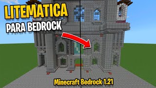 LITEMATICA para Minecraft Bedrock 121 😱 [upl. by Ylirama]