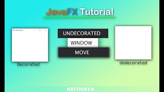 Undecorated JavaFX Window Move [upl. by Fabrice609]